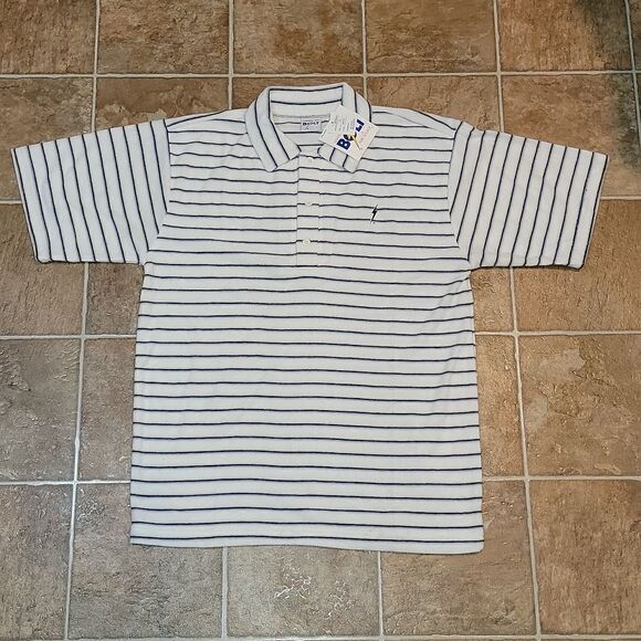 NWT Vintage Lightning Bolt A Pure Source Surf Skate Short Sleeve Terry Shirt L - Picture 2 of 8